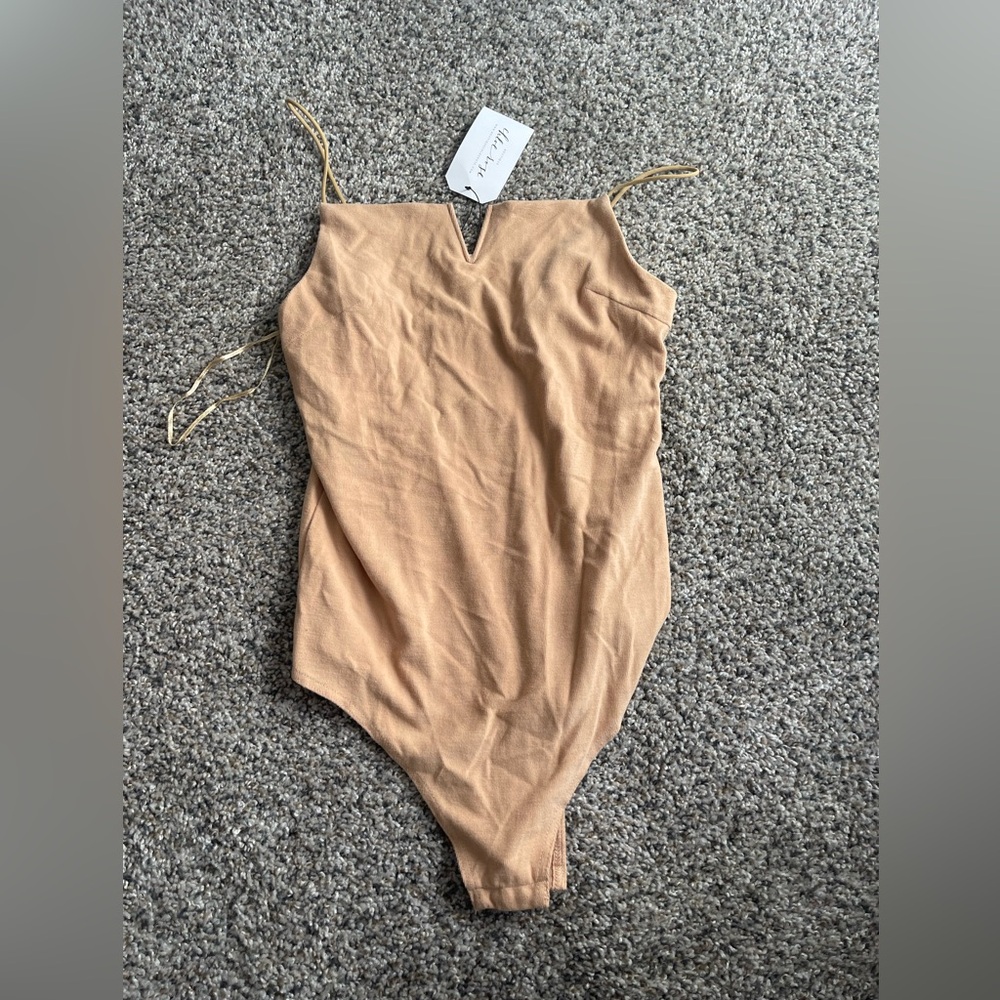 Chloe Rose Tan Bodysuit